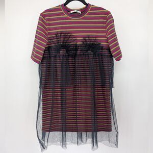 D'zzit Multicolor Striped Dress Top